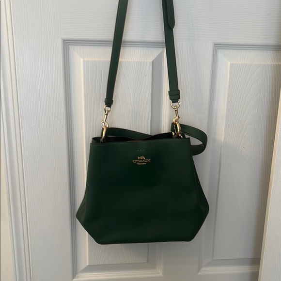 Coach Handbags - Coach Green Leather Crossbody Bag